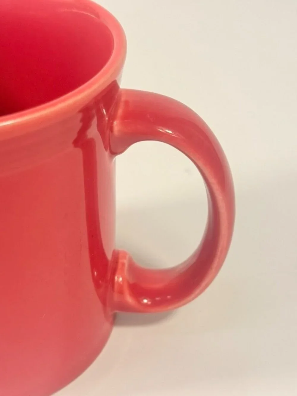 Coffee Tea Mug Cup Scarlet Red Fiesta Ware 8oz 3 5/8 in Homer Laughlin Vintage - Picture 7 of 16